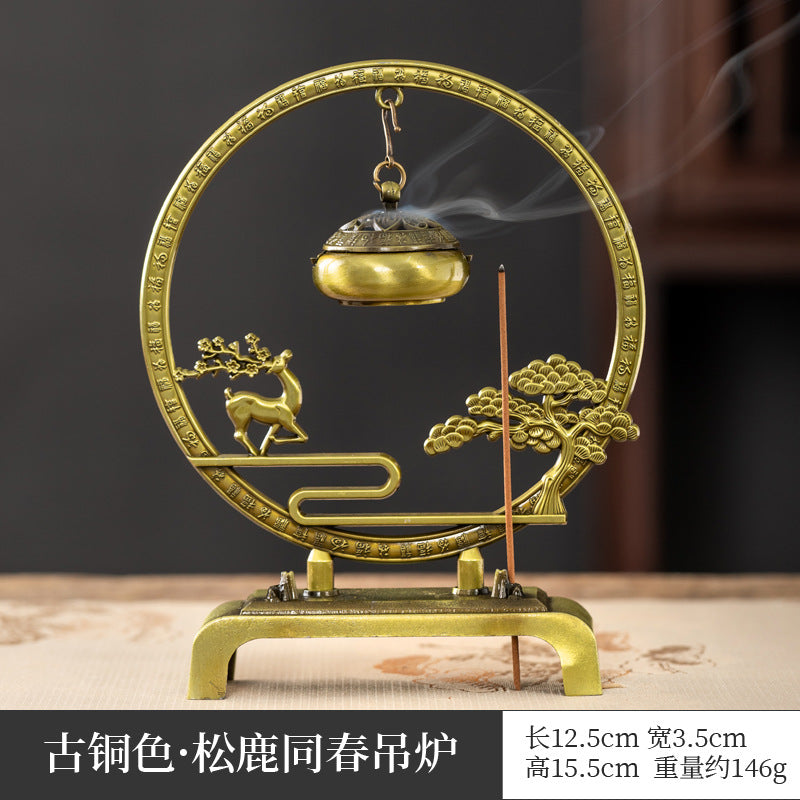Cross-border hot-selling search banner magic lamp small incense burner wishing magic lamp small auspicious cloud elf aromatherapy burner handicraft ornament