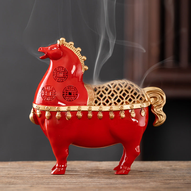 There is money immediately, incense burner, alloy aromatherapy burner, agarwood sandalwood, incense road, elegant tools, home ornaments, office lucky incense burner