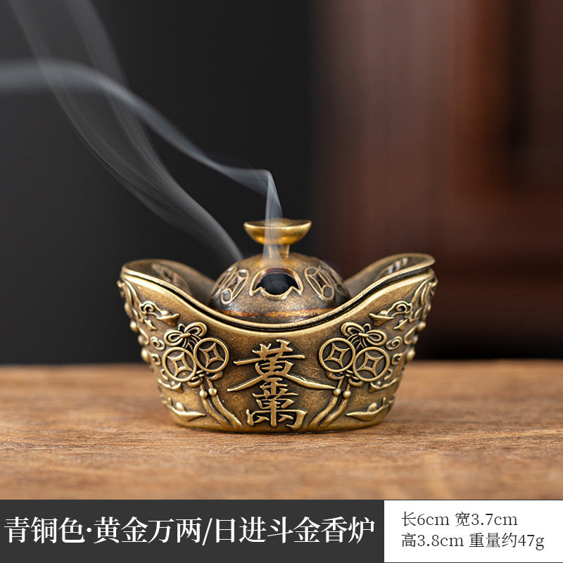 Cross-border hot-selling search banner magic lamp small incense burner wishing magic lamp small auspicious cloud elf aromatherapy burner handicraft ornament