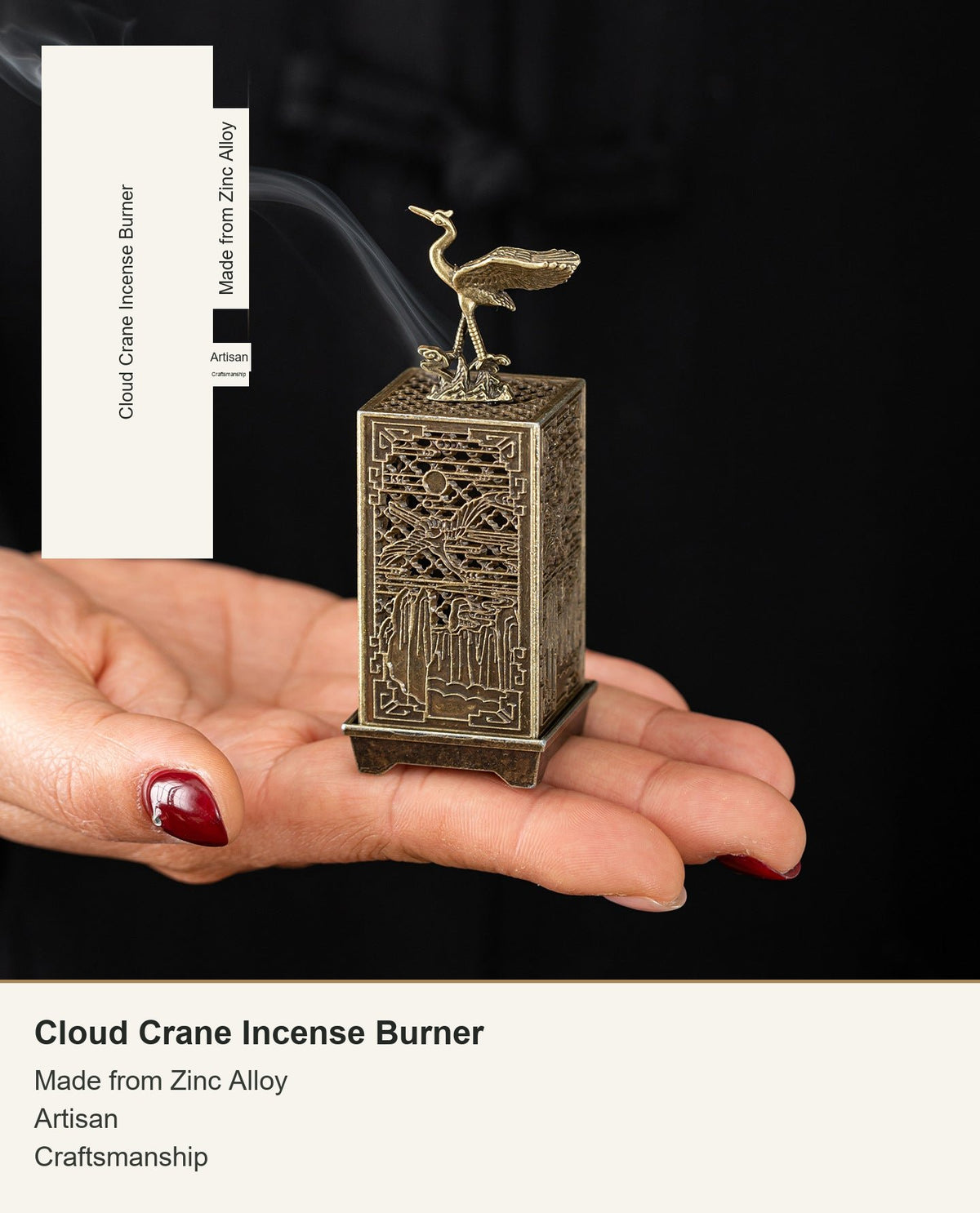 Cloud Crane Incense Burner