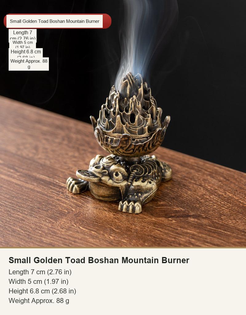 Small Golden Toad Boshan Mountain Burner