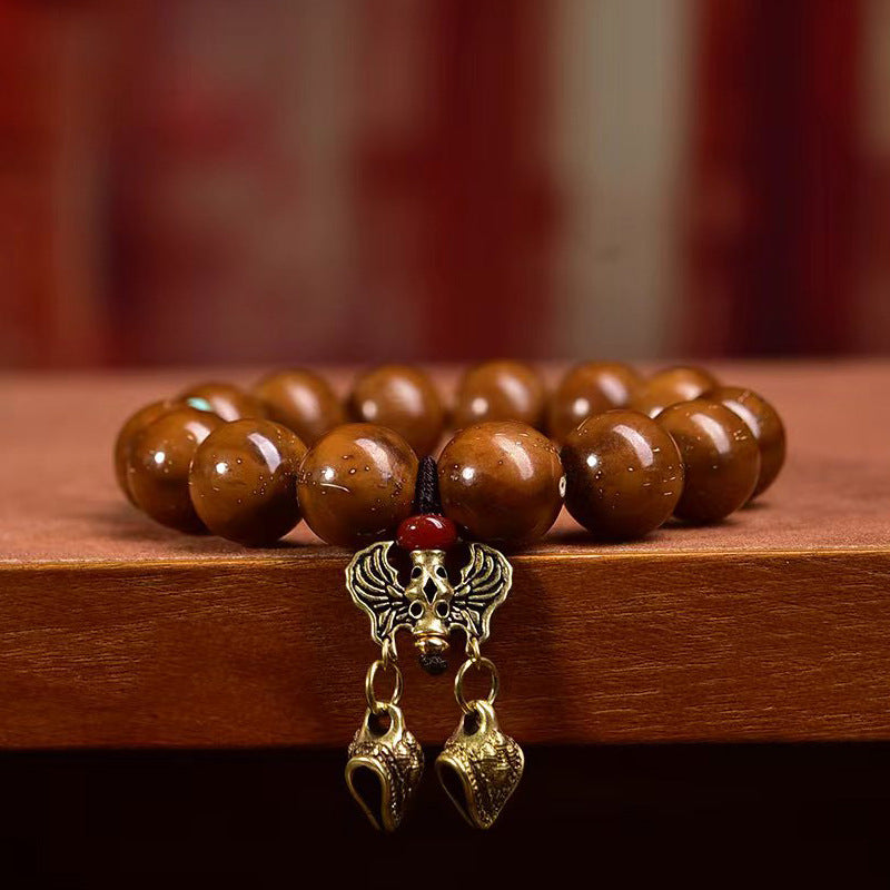 EverestArtstudios Three-Eyed Bodhi Seed Lotus Accent Bracelet