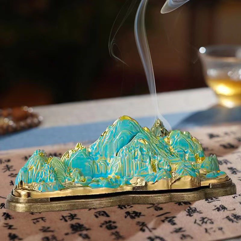 Thousand miles of Jiangshan incense road lying incense box household indoor sandalwood agarwood incense burner creative tea ceremony short incense ornament