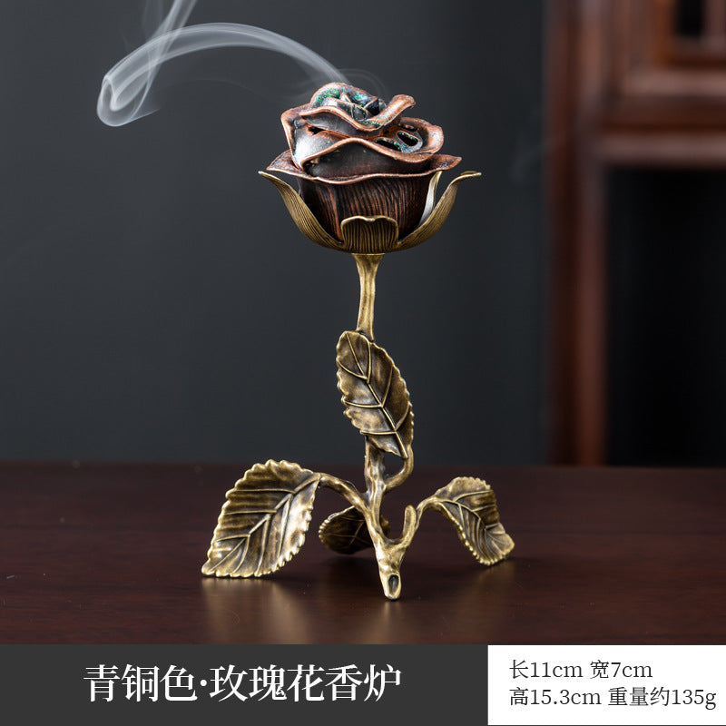 Cross-border hot-selling search banner magic lamp small incense burner wishing magic lamp small auspicious cloud elf aromatherapy burner handicraft ornament