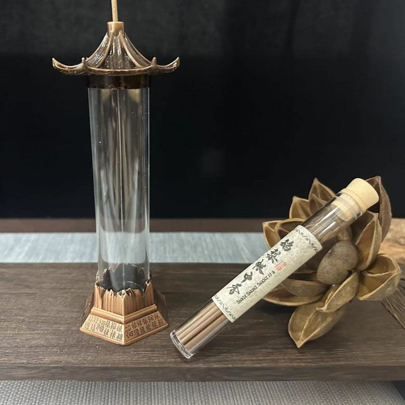 Creative antique gazebo backflow incense burner ornamental ornament antique household backflow smoke aromatherapy burner Chinese aromatherapy burner