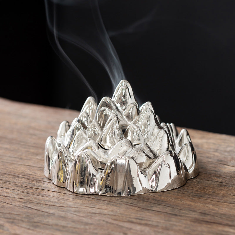 Qianli Jiangshan aromatherapy stove retro and old Boshan plate incense burner household indoor ornament agarwood sandalwood alloy incense burner