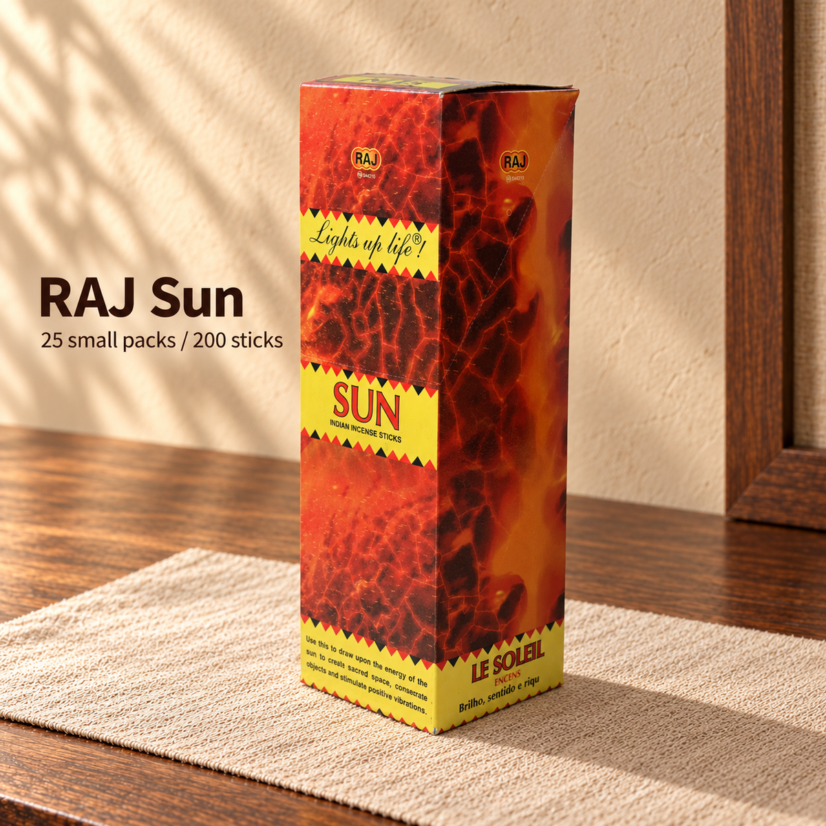 PTSX-TB2890870404-04 | RAJ Sun | 25 small packs / 200 sticks