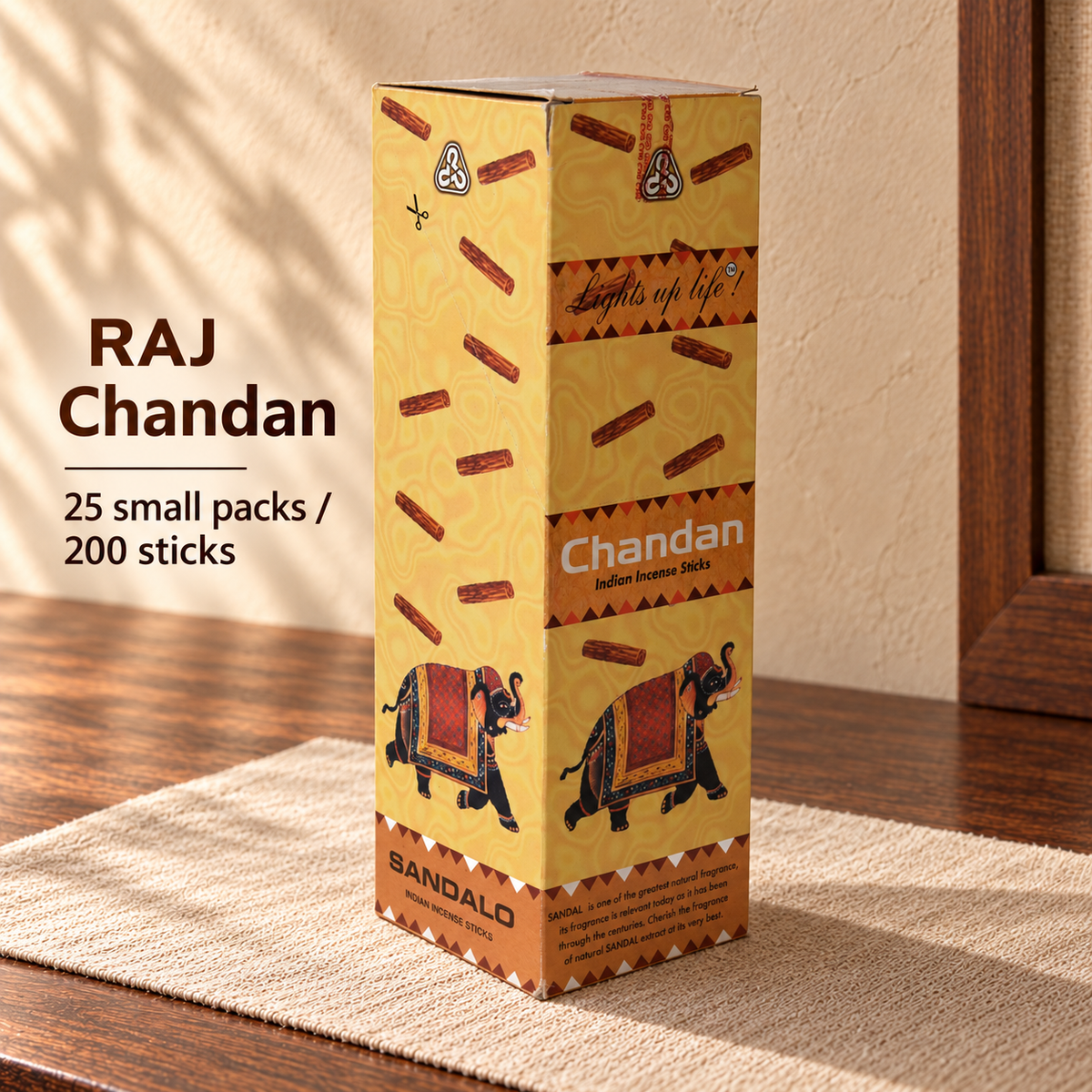 PTSX-TB2890870404-07 | RAJ Chandan | 25 small packs / 200 sticks