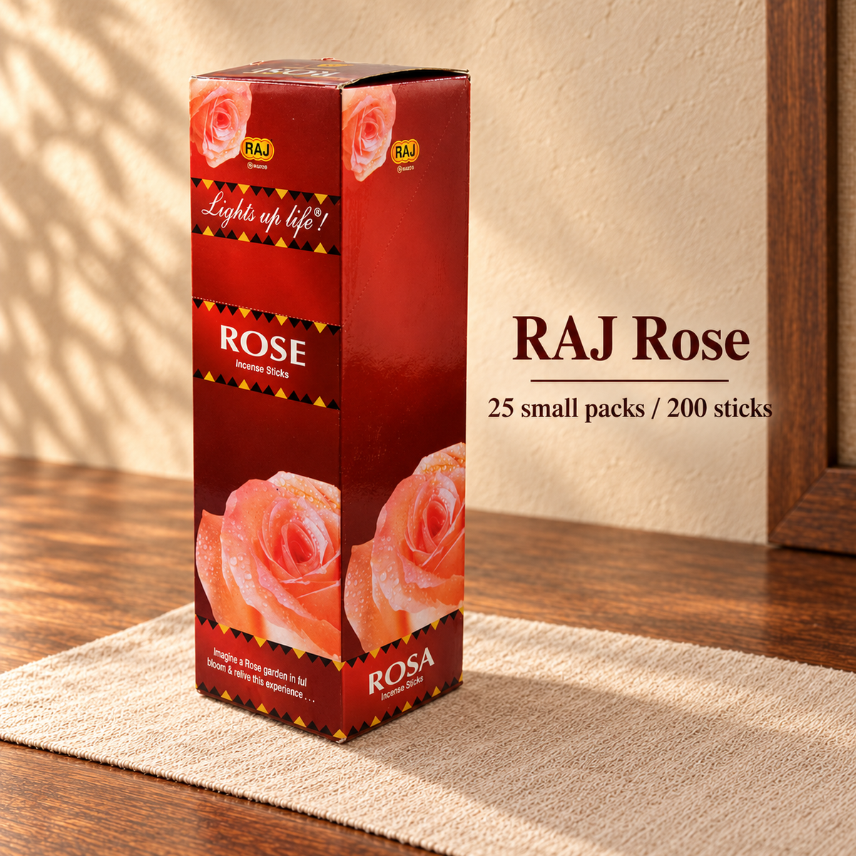 PTSX-TB2890870404-12 | RAJ Rose | 25 small packs / 200 sticks