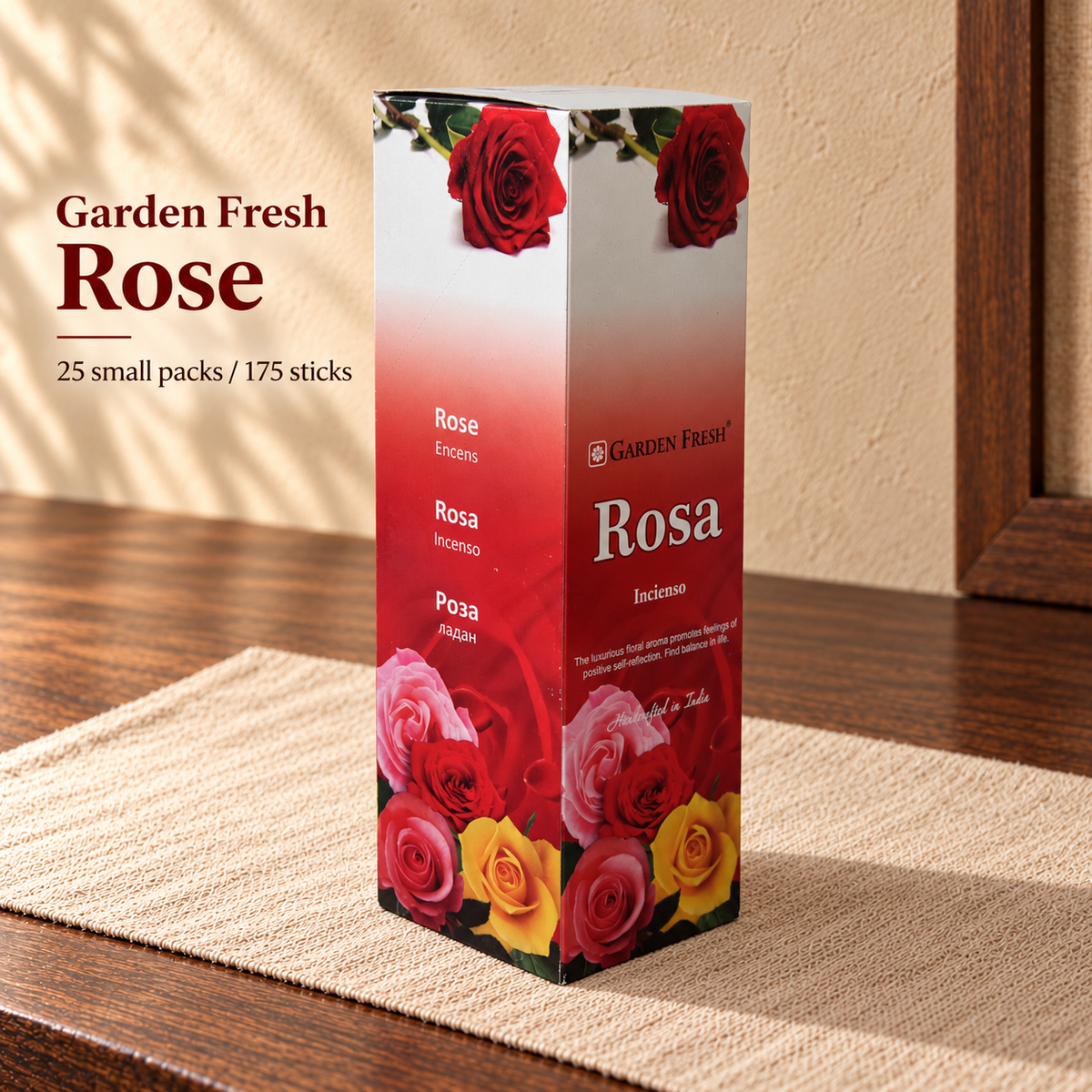 PTSX-TB2890870404-18 | Garden Fresh Rose | 25 small packs / 175 sticks