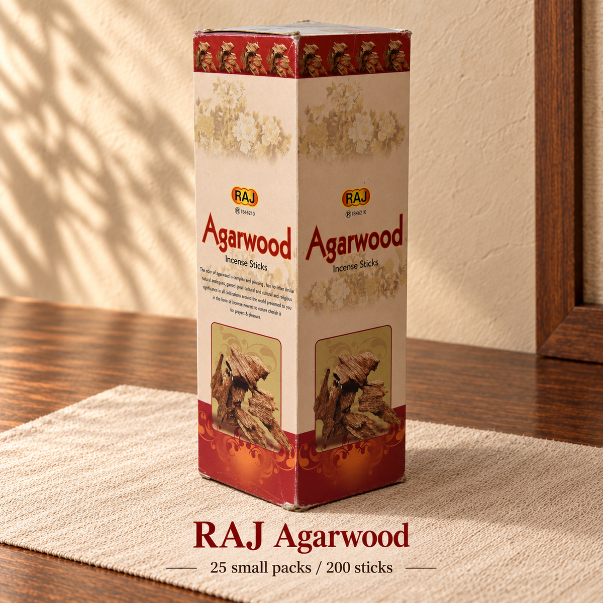 PTSX-TB2890870404-25 | RAJ Agarwood | 25 small packs / 200 sticks