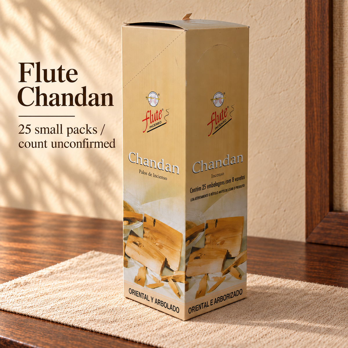 PTSX-TB2890870404-36 | Flute Chandan | 25 small packs / count unconfirmed