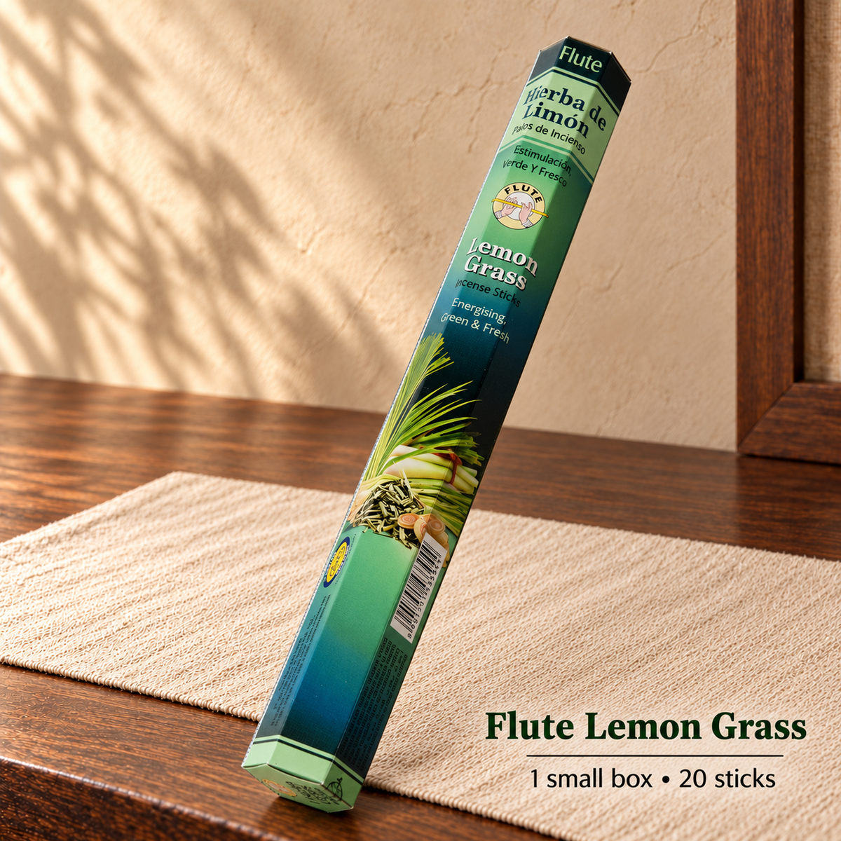 Flute Lemon Grass — 20 sticks / one small box