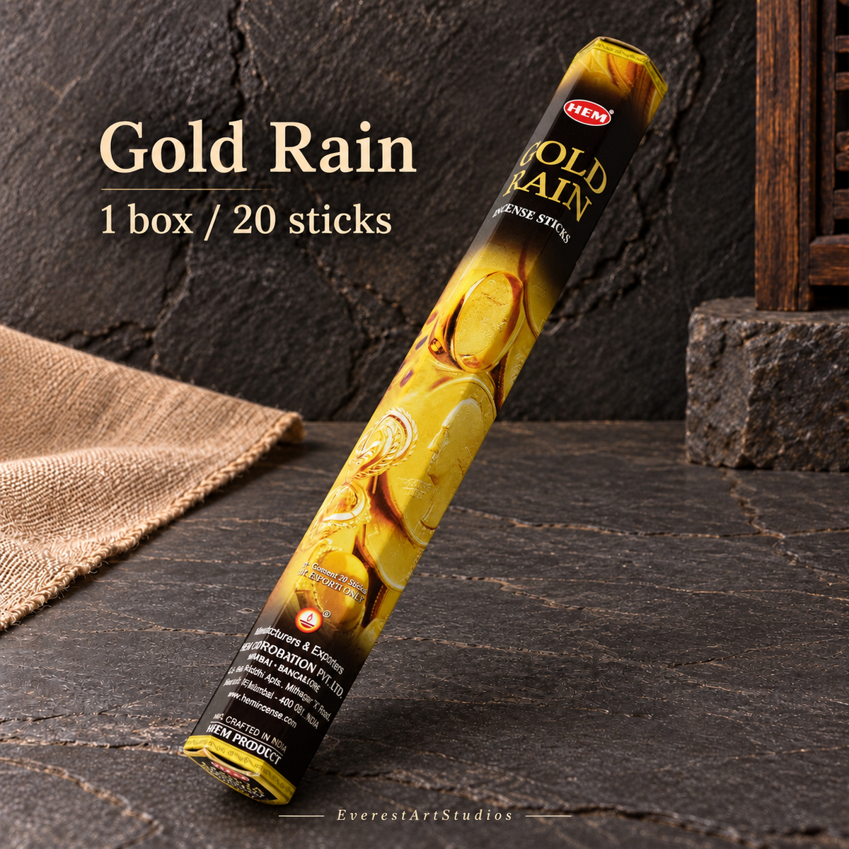 PTSX-TB563825567512-09 | Gold Rain | 1 box / 20 sticks