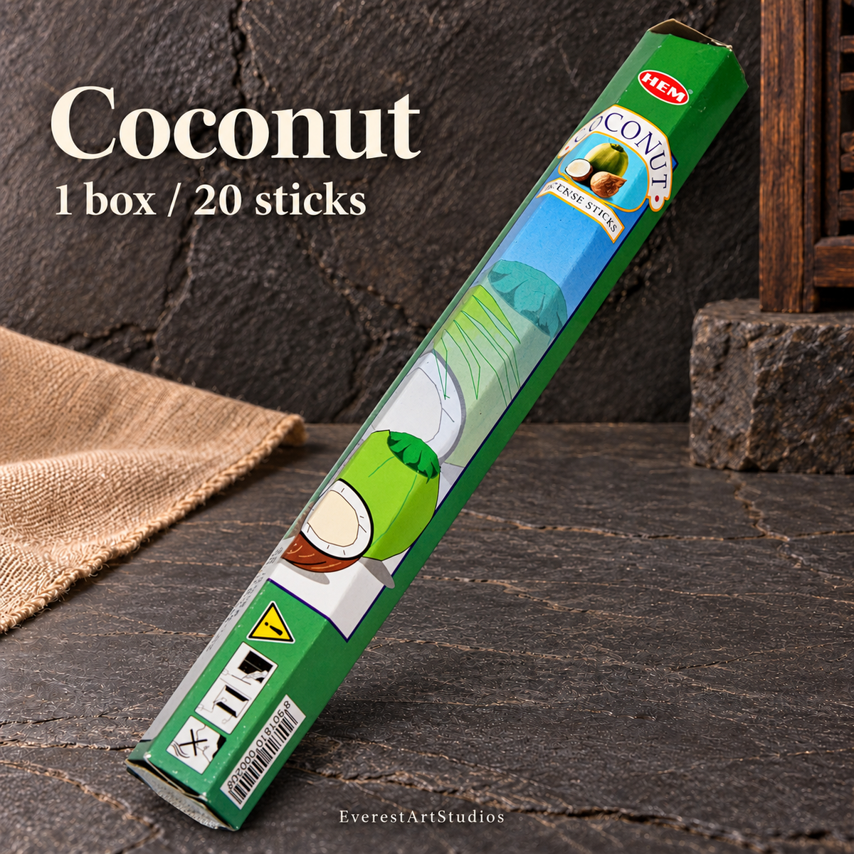 PTSX-TB563825567512-10 | Coconut | 1 box / 20 sticks