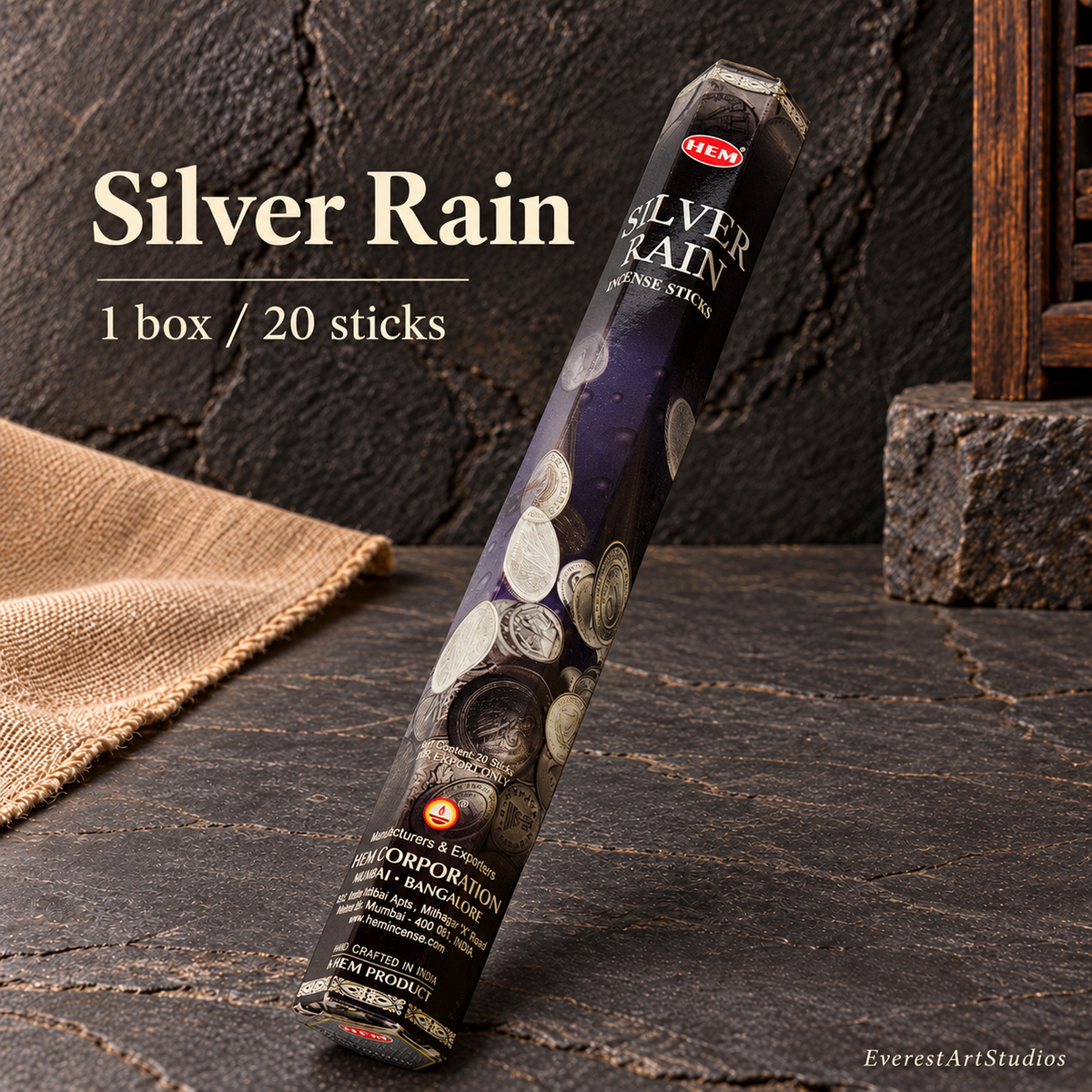 PTSX-TB563825567512-13 | Silver Rain | 1 box / 20 sticks