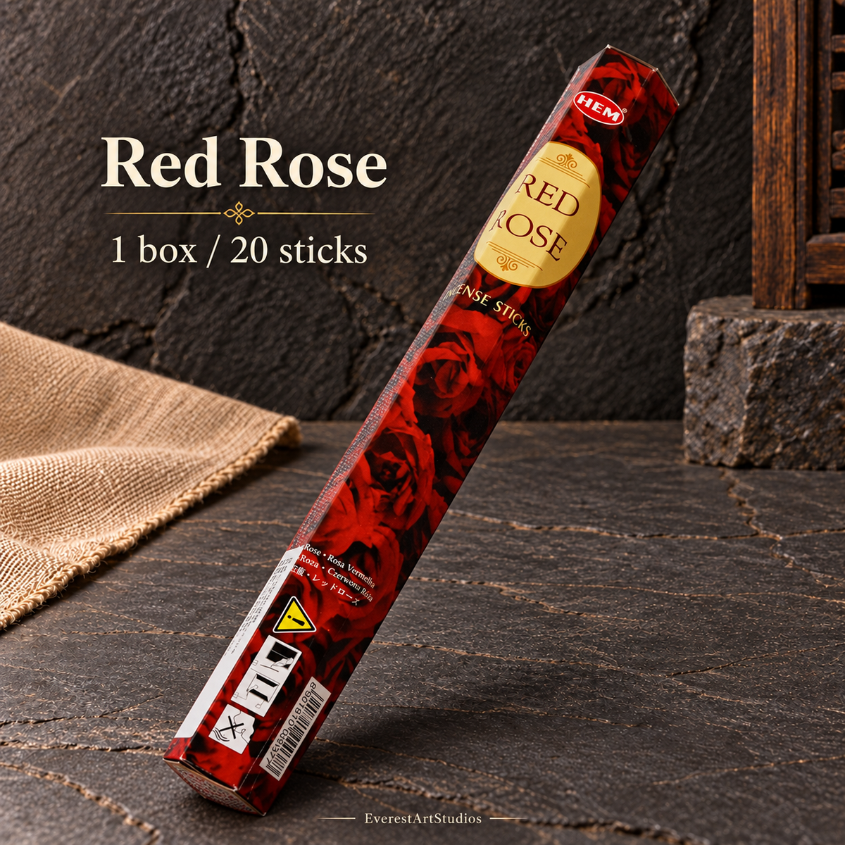 PTSX-TB563825567512-22 | Red Rose | 1 box / 20 sticks