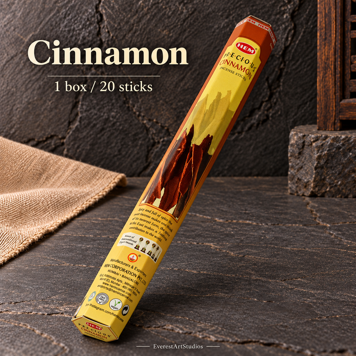 PTSX-TB563825567512-29 | Cinnamon | 1 box / 20 sticks