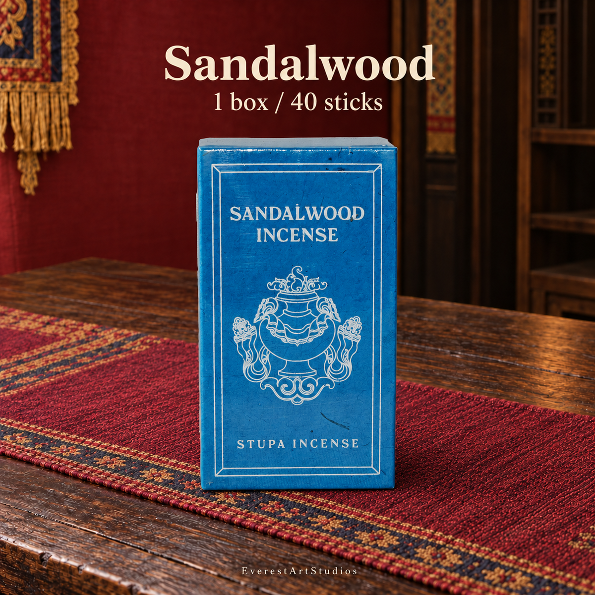 PTSX-TB637546760373-14 | Sandalwood | 1 box / 40 sticks