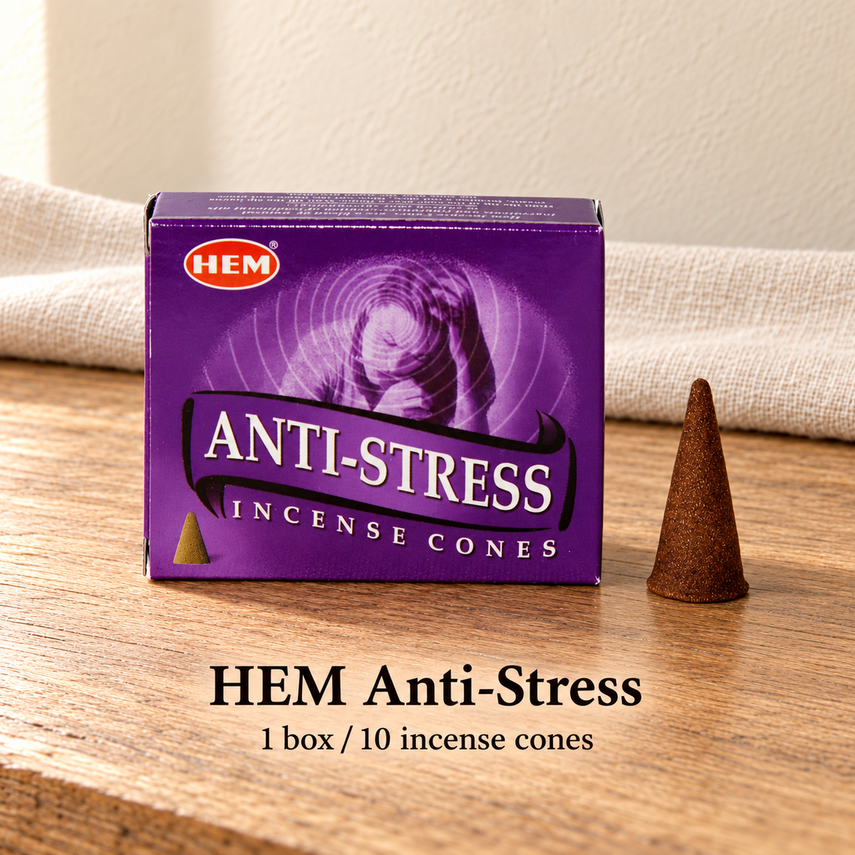 PTSX-TB642341234239-12 | HEM Anti-Stress | 1 box / 10 incense cones