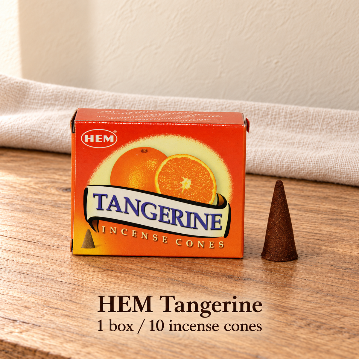 PTSX-TB642341234239-19 | HEM Tangerine | 1 box / 10 incense cones