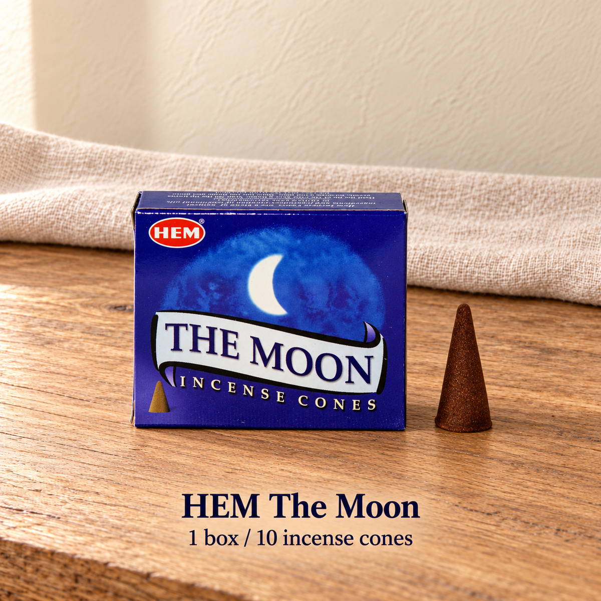 PTSX-TB642341234239-23 | HEM The Moon | 1 box / 10 incense cones