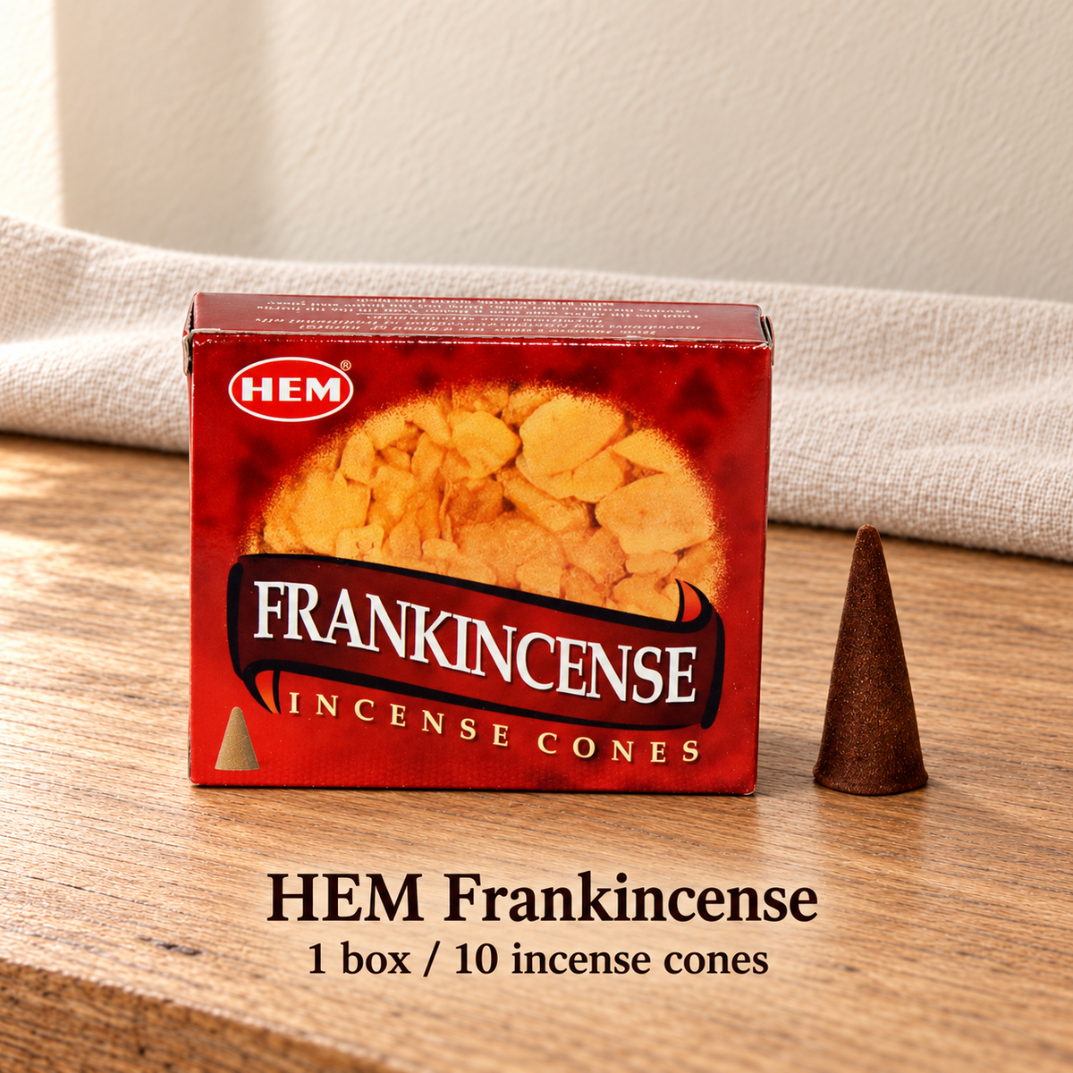 PTSX-TB642341234239-24 | HEM Frankincense | 1 box / 10 incense cones