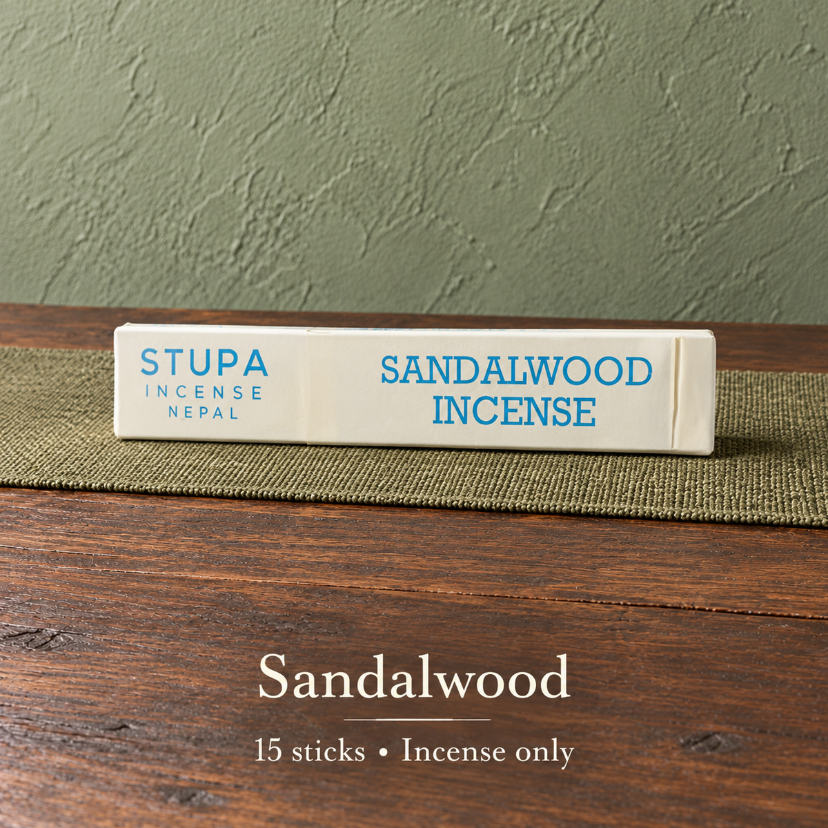 PTSX-TB778779405420-22 | Sandalwood / 15 sticks / incense only | 15 sticks / no dish