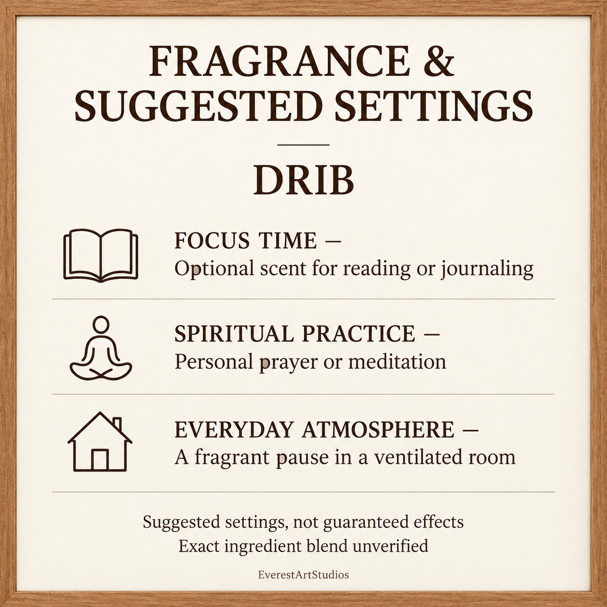 DRIB Coreless Incense — One Wrapped Pack, Approx. 27 Sticks | uses