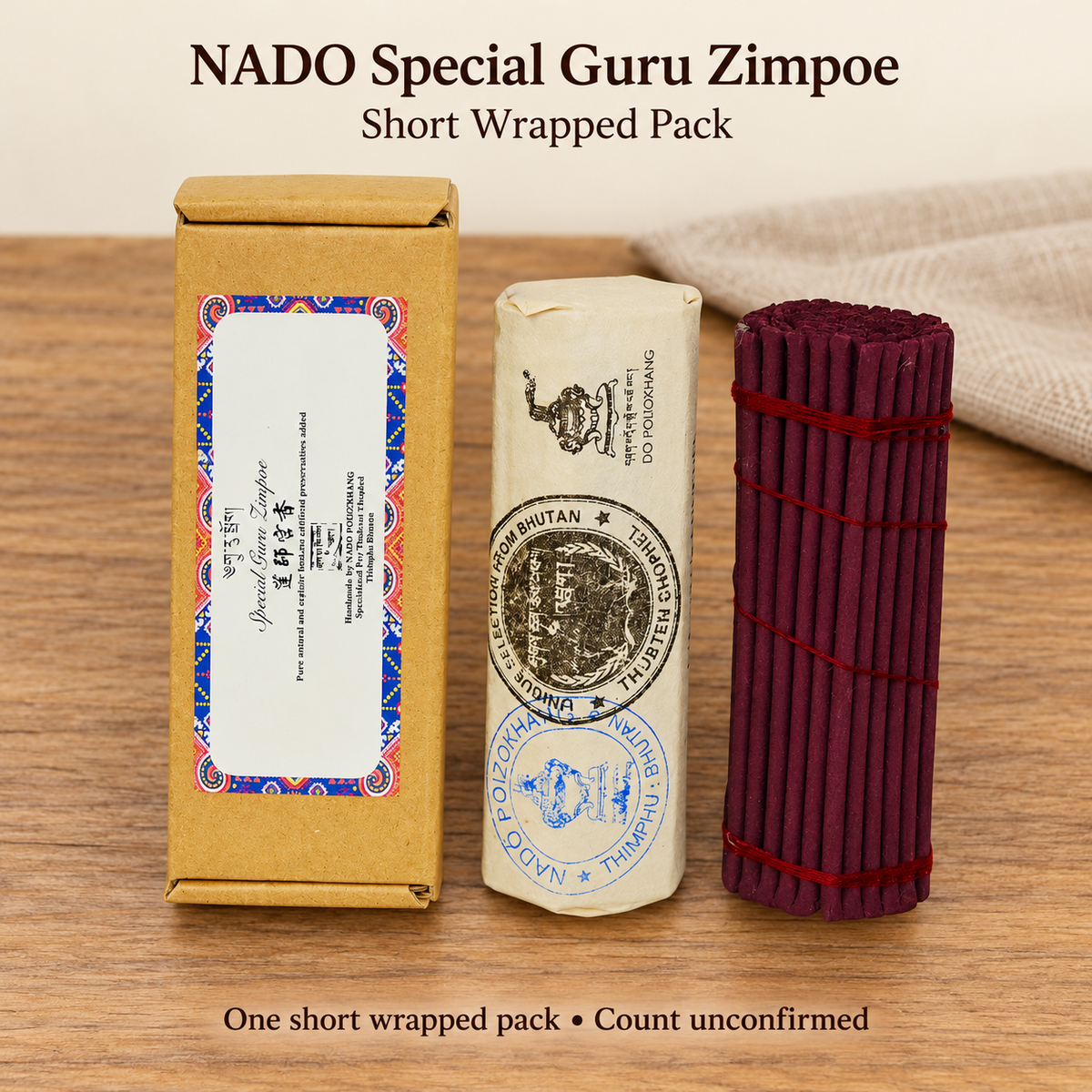 NADO Special Guru Zimpoe Incense — Short Wrapped Pack — product-04