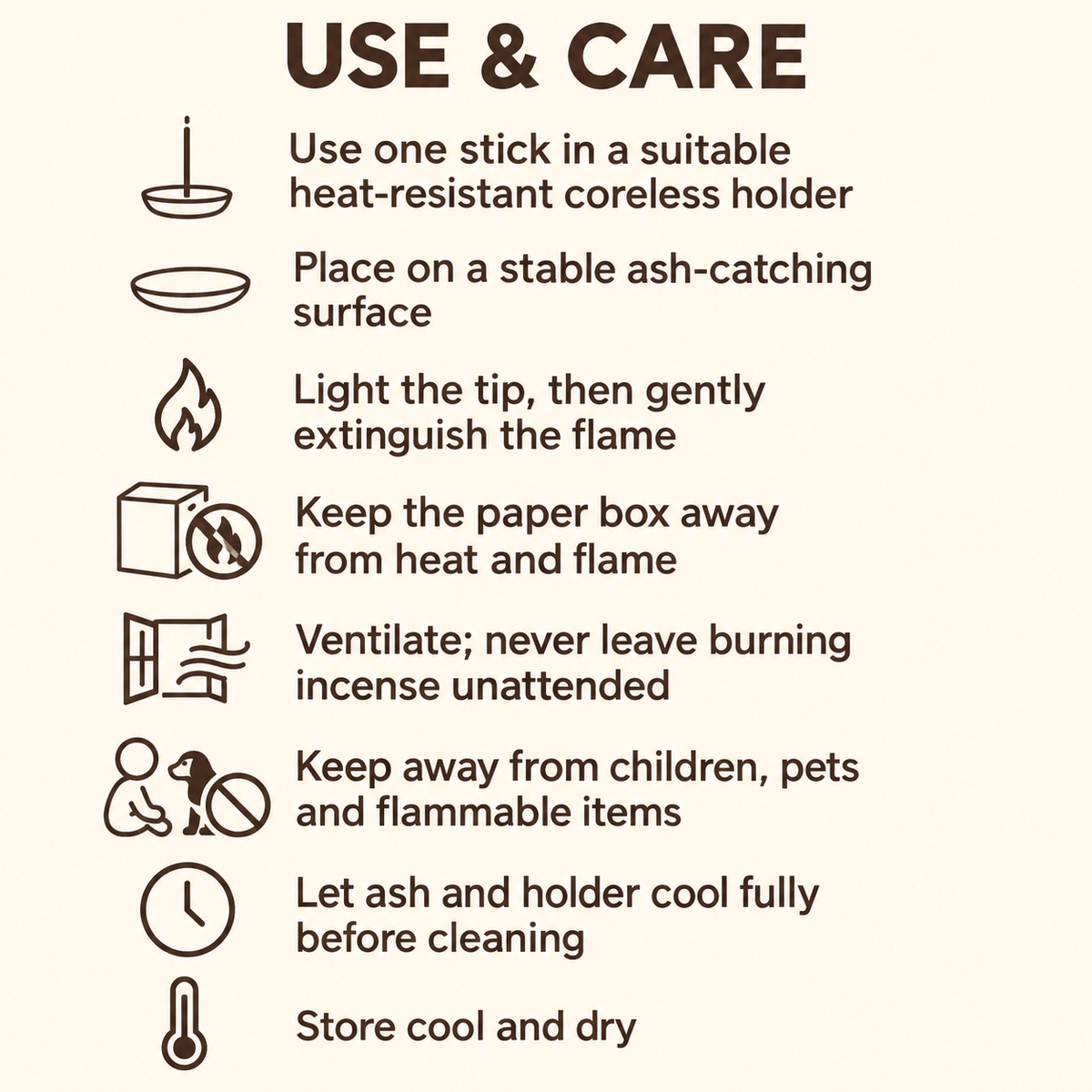 Kuengacholing Incense Gift Box — Four Selections,240 Sticks — care