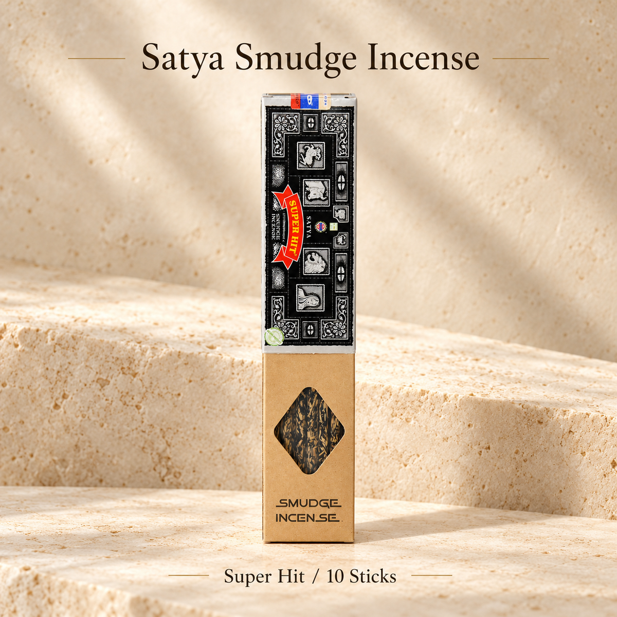 Satya Smudge Incense — Six Fragrances — Super Hit / 10 Sticks