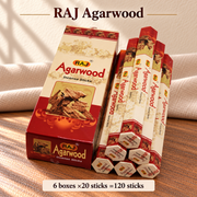 TB19184435422-02 | RAJ Agarwood — 6-Box Carton | 6 boxes ×20 sticks =120 sticks