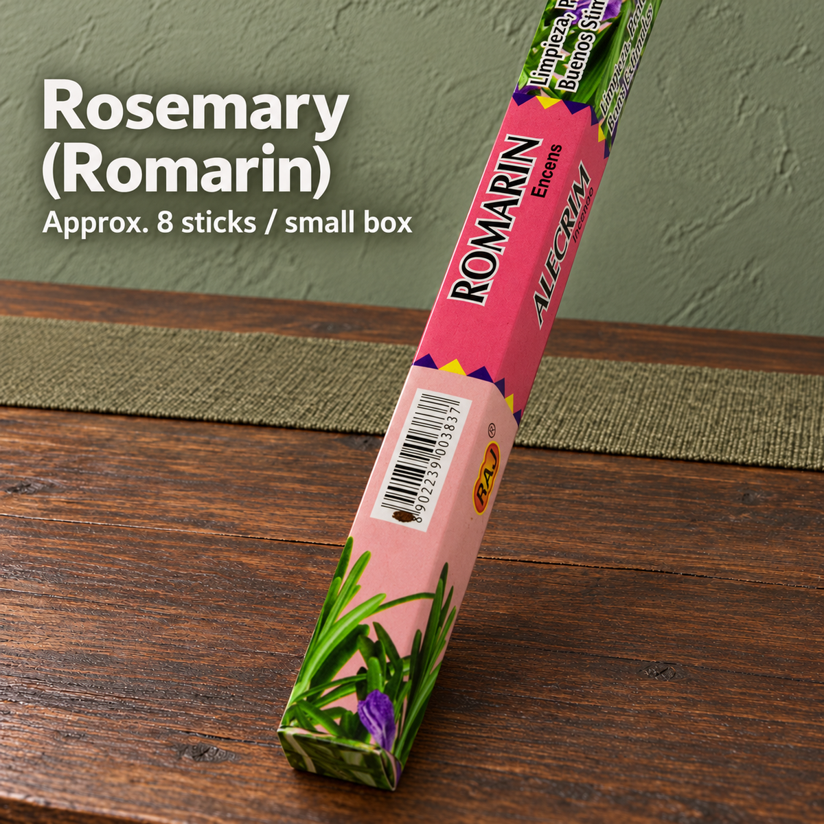 Rosemary (Romarin) — Approx. 8 sticks / small box
