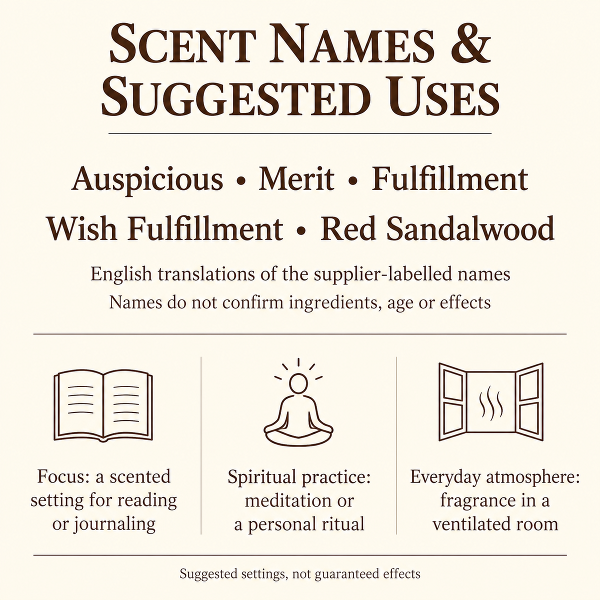 Tibetan-Style Coil Incense — Five Named Scents, 48-Coil Tins — uses