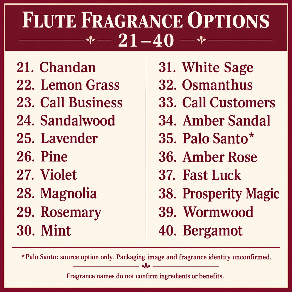Flute incense Guide2 information
