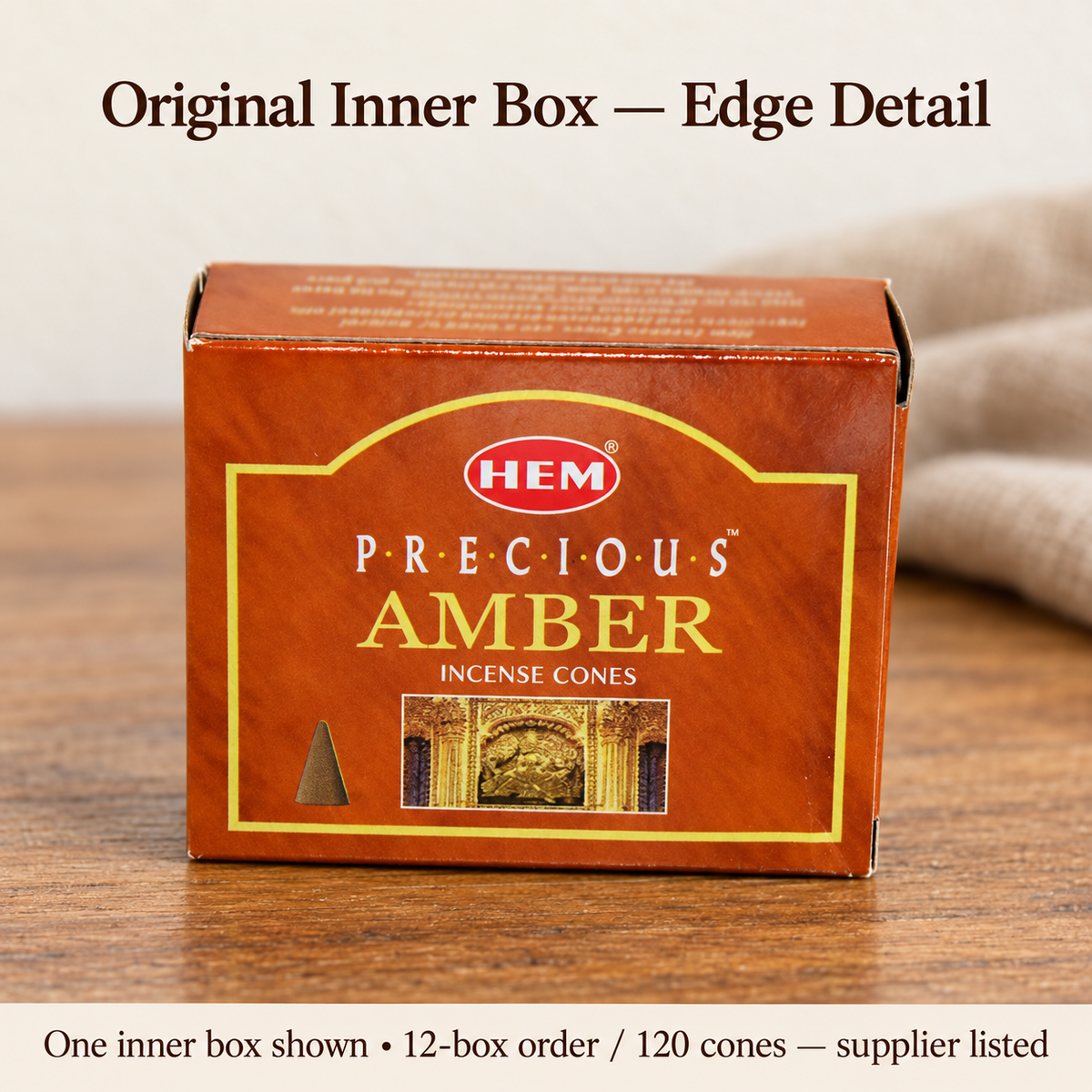 Original Precious Amber inner box visible edge detail