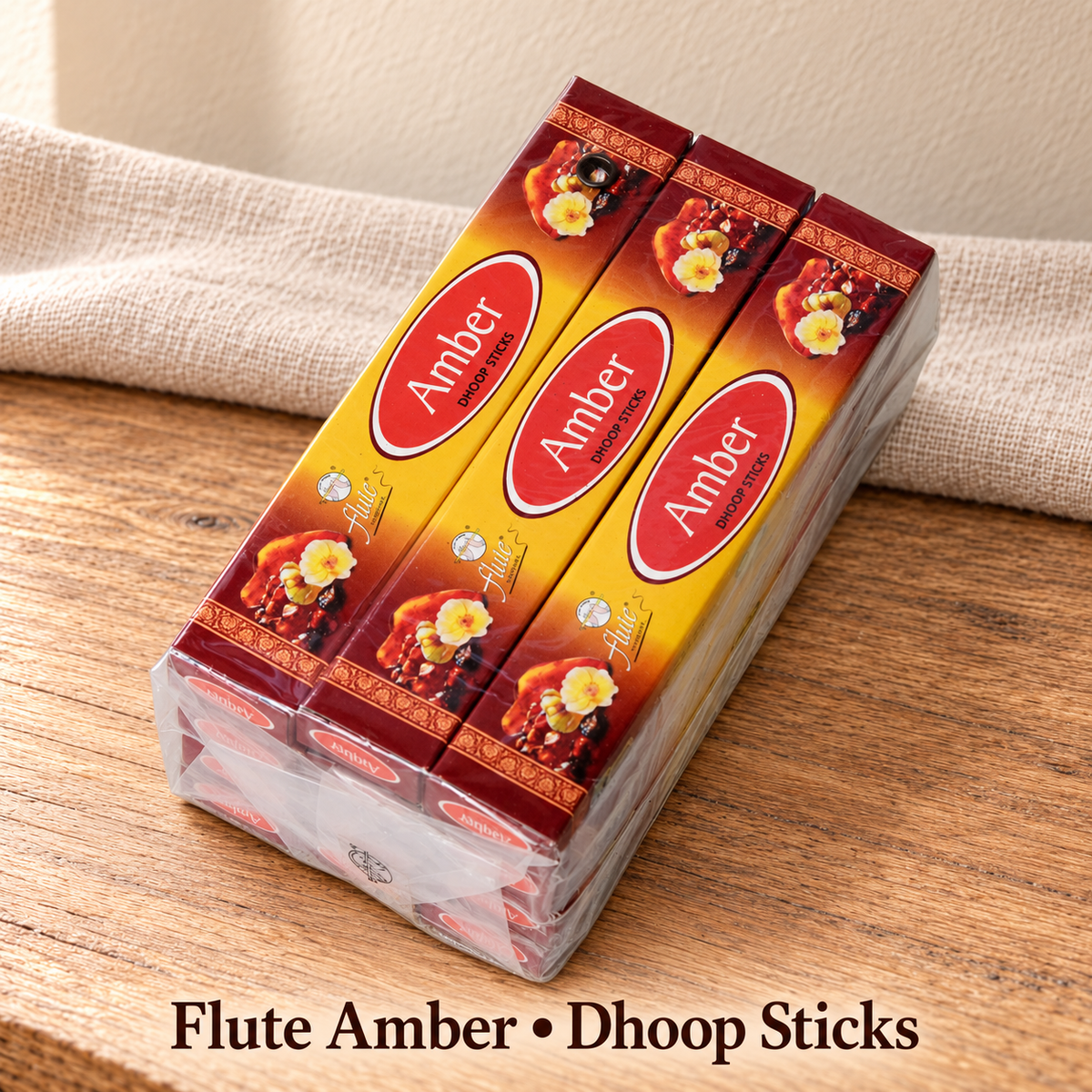 Flute Amber Dhoop Sticks