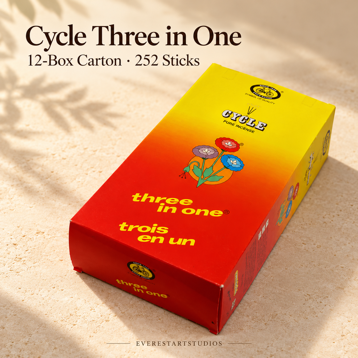 Cycle Three in One original outer carton,12smallboxes252sticks supplier-listed