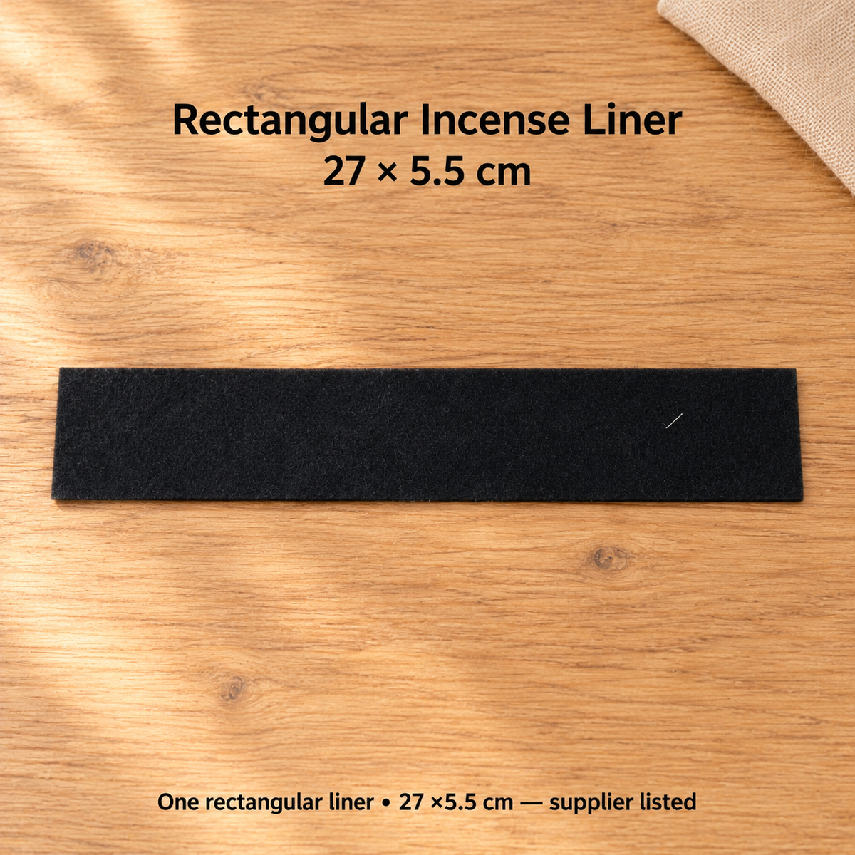 Rectangular Incense Liner Pad — 27 ×5.5 cm — product-03