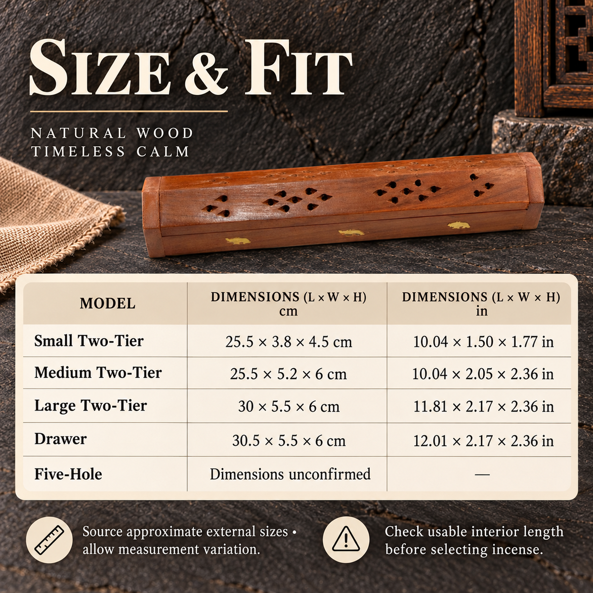 Size and fit guide