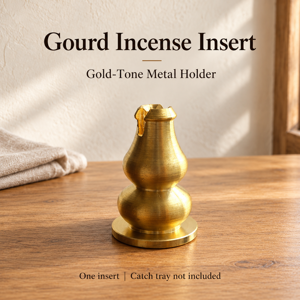Gourd Incense Insert — One insert | Catch tray not included