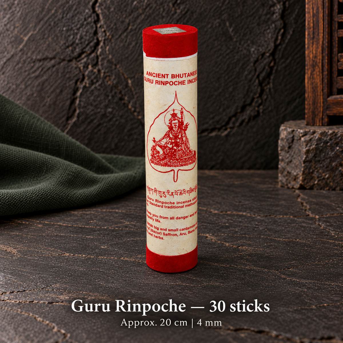 TB615741162409-01 | Guru Rinpoche — 30 sticks | approx. 20 cm / 4 mm