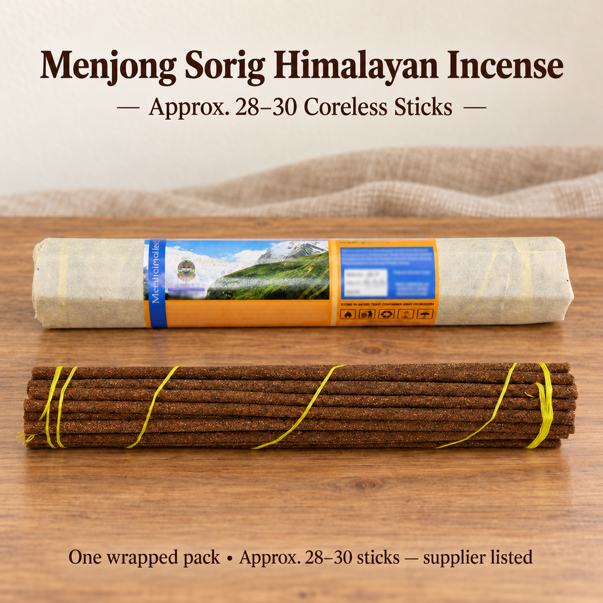 Menjong Sorig Himalayan Incense — Approx.28–30 Coreless Sticks — product-05