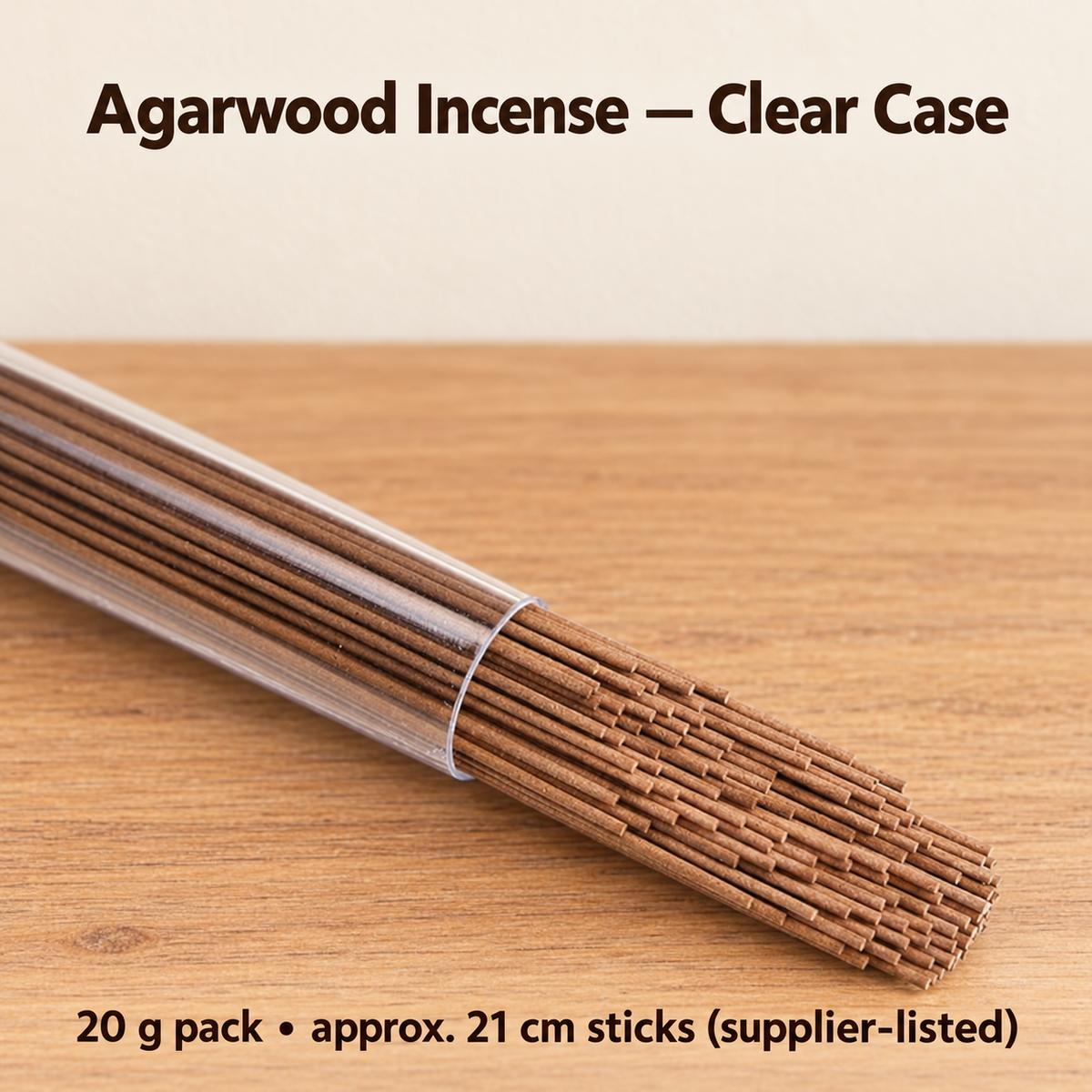 Clear Case /20 g agarwood incense supplier-listed weight packaging
