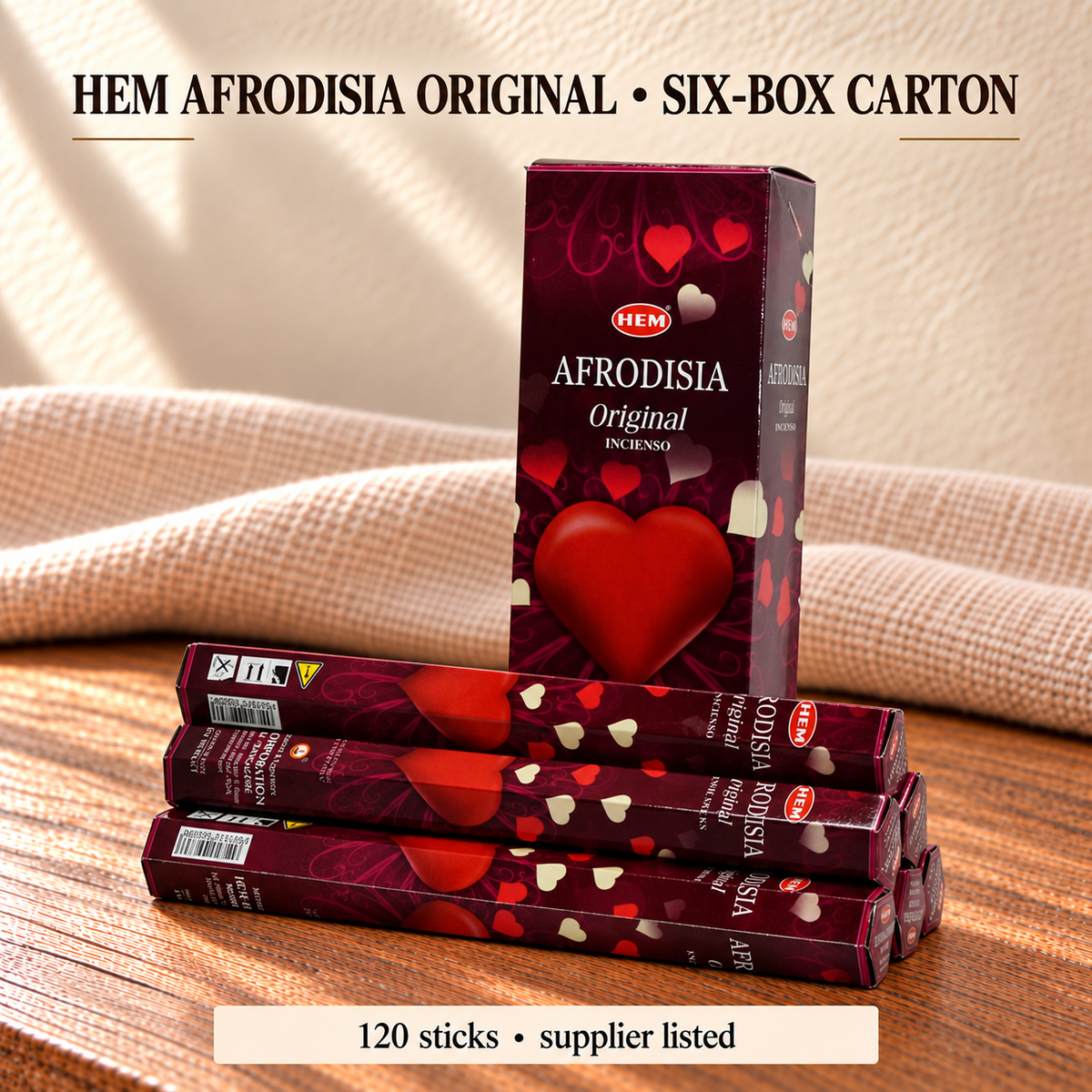 HEM Afrodisia Original — Six-Box Carton
