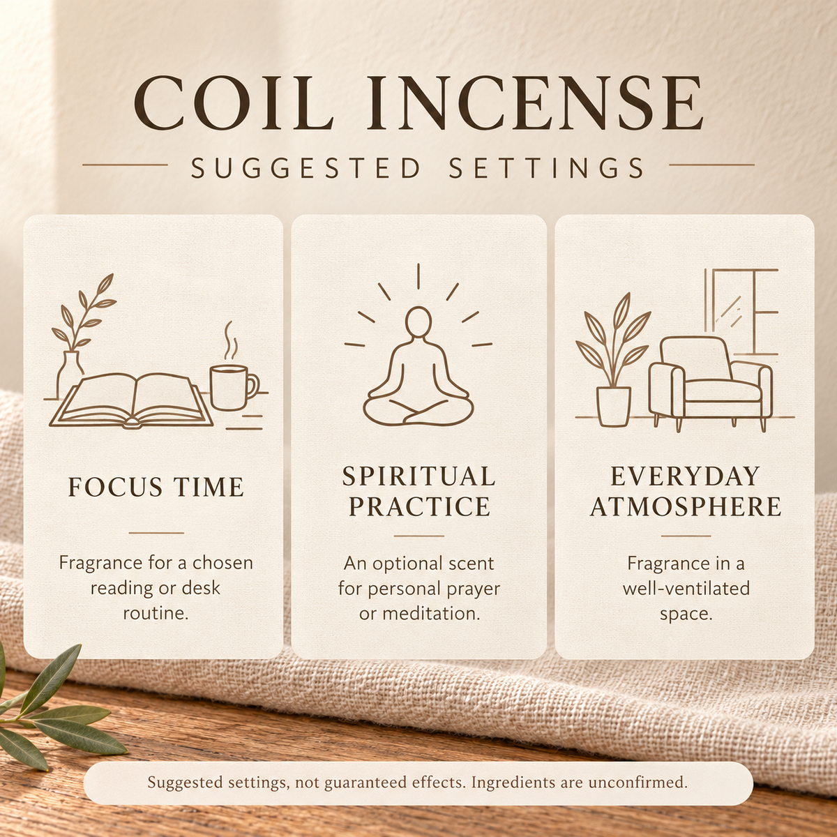 Coil incense use guide