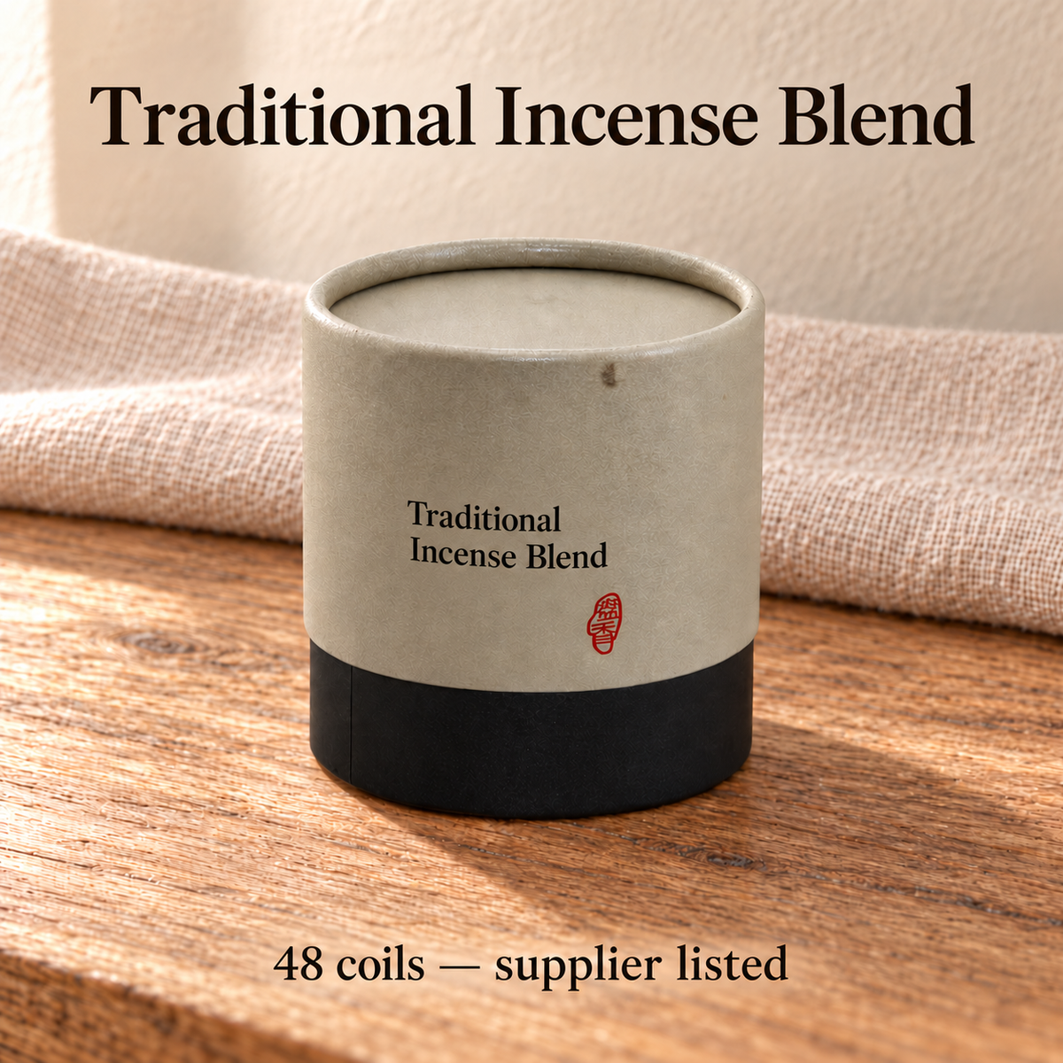 TB655056830127-04 | Traditional Incense Blend | 48 coils — supplier listed