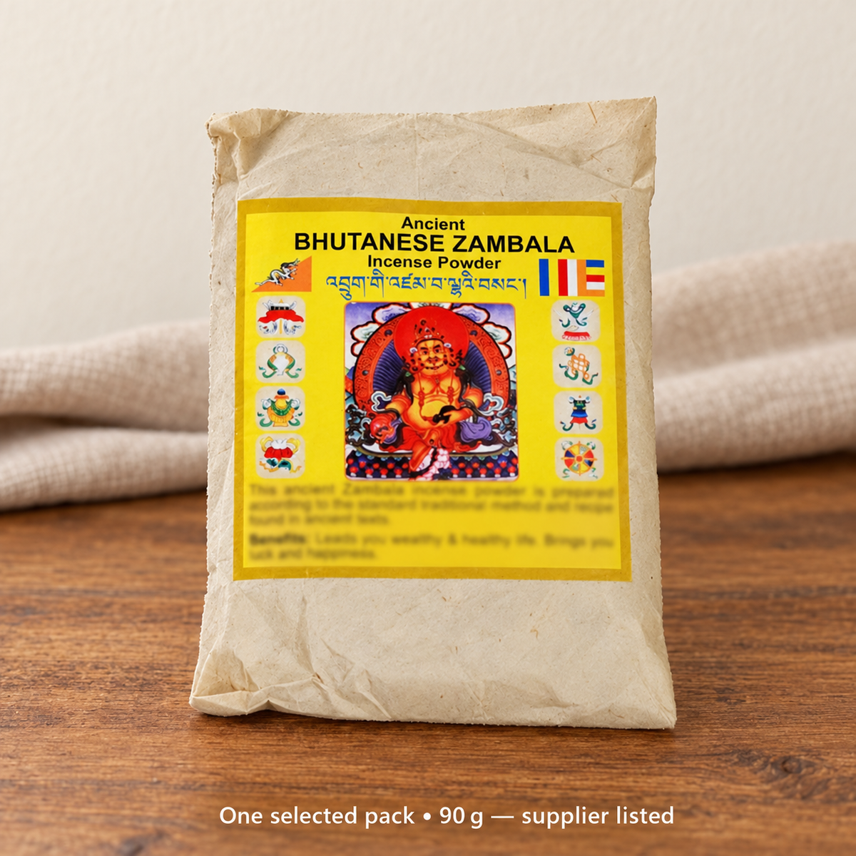 Bhutanese-Labeled Incense Powder — 14 Ritual Selections, 90 g — variant-11