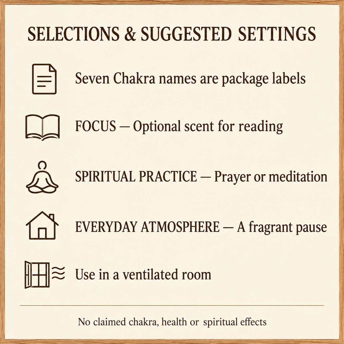 RAJ Seven Chakras Incense Set — Seven Boxes, 105 Sticks | uses